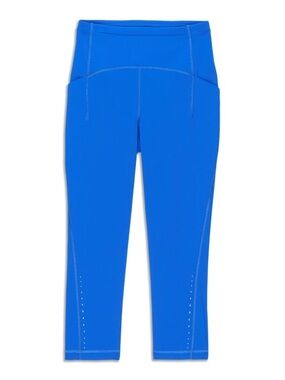 Lululemon Swift Speed HR Crop 21"  Luxtreme Size 2 Symphony Blue